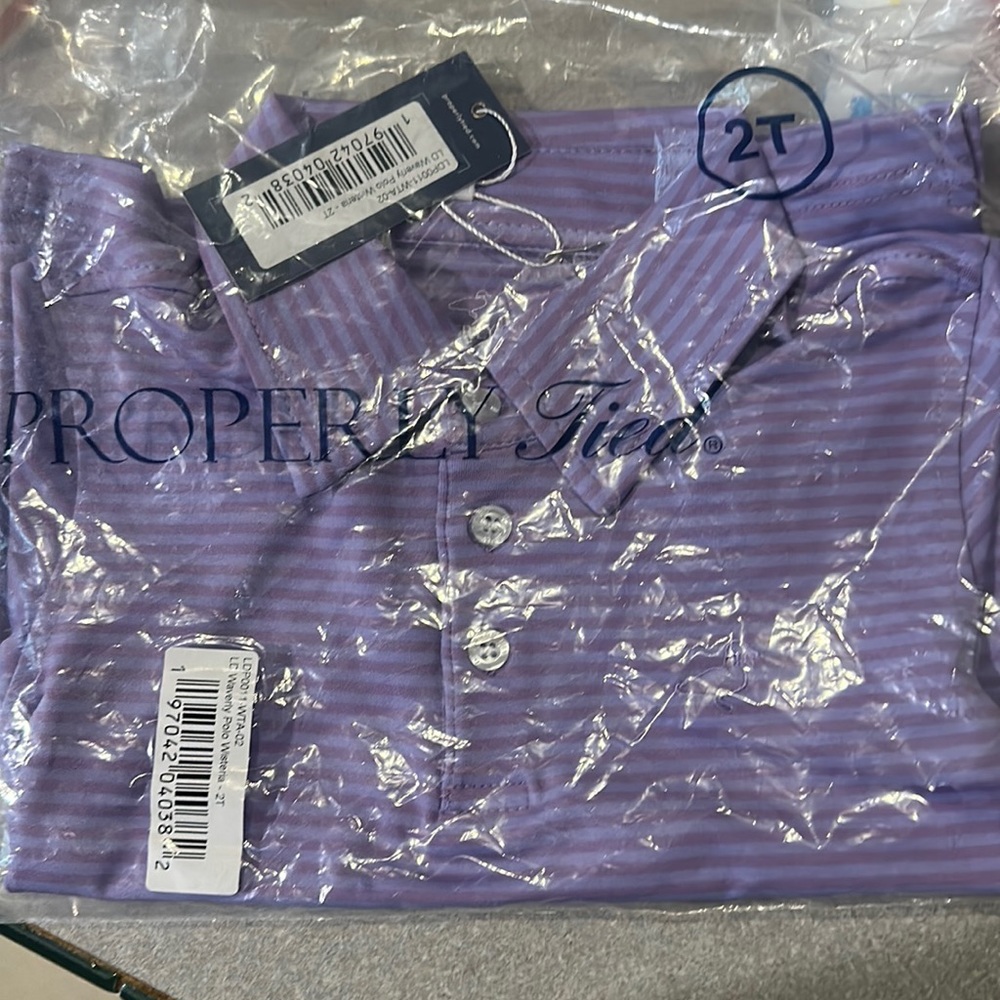 Boys polo Properly Tied pull over shirts in a few sizes